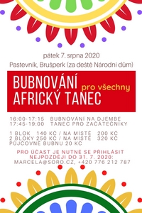 workshop bubnování a afrického tance, Brušperk